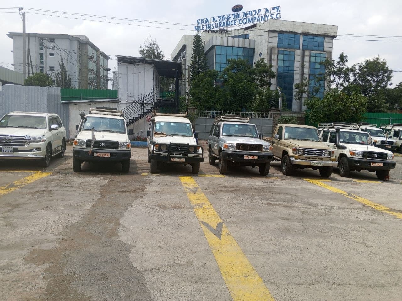 AFS fleet of Toyota Land Cruisers ready for service